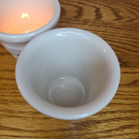 Longaberger Woven Traditions Heritage Green Votive Candle Holders Set Of Two - Picture 8 of 12